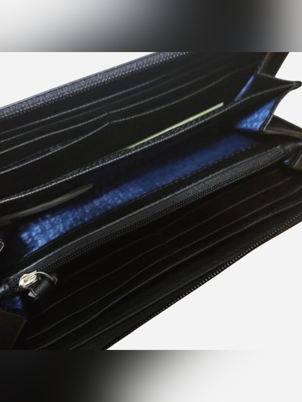 EUC 2015 Kate Spade Midnight Navy Blue Glitter Zip-Around Continental Wallet - Picture 13 of 16